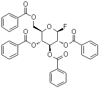 beta-D-吡喃葡萄糖基氟化物 2,3,4,6-四苯甲酸酯分子结构 (CAS 4163-40-0)