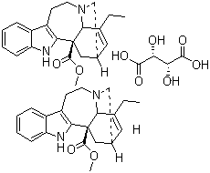 酒石酸长春质碱分子结构 (CAS 4168-17-6)