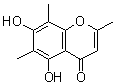 5,7-二羟基-2,6,8-三甲基色原酮分子结构 (CAS 41682-21-7)