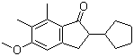 structure of CAS# 41715-83-7, 2-环戊基-2,3-二氢-5-甲氧基-6,7-二甲基-1H-茚-1-酮