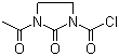 1-氯甲酰基-3-乙酰基环亚乙基脲分子结构 (CAS 41730-71-6)