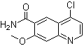 structure of CAS# 417721-36-9, 4-Chloro-7-methoxyquinoline-6-carboxamide