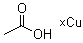 CAS 登录号：4180-12-5, 乙酸铜