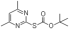 structure of CAS# 41840-28-2, S-Boc-2-巯基-4,6-二甲基嘧啶