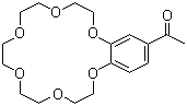 structure of CAS# 41855-35-0, 4'-乙酰基苯并-18-冠醚-6