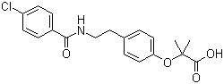 structure of CAS# 41859-67-0, 苯扎贝特