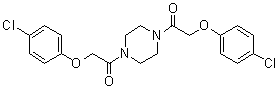 structure of CAS# 4190-83-4, 1,4-二[(对氯苯氧基)乙酰基]哌嗪