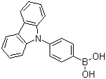 4-(9H-咔唑-9-基)苯硼酸分子结构 (CAS 419536-33-7)