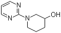 1-(嘧啶-2-基)哌啶-3-醇分子结构 (CAS 419556-92-6)