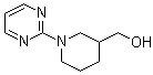 structure of CAS# 419557-05-4, 1-(2-嘧啶基)-3-哌啶甲醇
