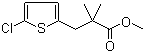 3-(5-氯噻吩-2-基)-2,2-二甲基丙酸甲酯分子结构 (CAS 419565-61-0)