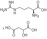 精氨酸苹果酸盐分子结构 (CAS 41989-03-1)