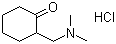 2-二甲氨基甲基-1-环己酮盐酸盐分子结构 (CAS 42036-65-7)