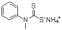 N-Methyl-N-phenylcarbamodithioic acid ammonium salt molecular structure (CAS 42139-51-5)