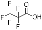 structure of CAS# 422-64-0, Perfluoropropionic acid