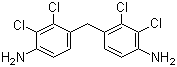 双(4-氨基-2,3-二氯苯基)甲烷分子结构 (CAS 42240-73-3)