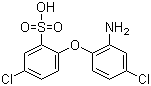 2-(2-氨基-4-氯苯氧基)-5-氯苯磺酸分子结构 (CAS 42293-27-6)