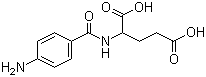 structure of CAS# 4230-33-5, N-(4-氨基苯甲酰基)-DL-谷氨酸
