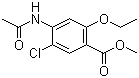 CAS 登录号：4235-43-2, 4-乙酰氨基-5-氯-2-乙氧基苯甲酸甲酯