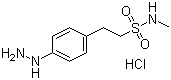 4-肼基-N-甲基苯基乙烷磺酰胺盐酸盐分子结构 (CAS 42381-27-1)
