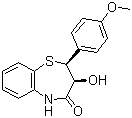 structure of CAS# 42399-49-5, (2S-cis)-(+)-2,3-二氢-3-羟基-2-(4-甲氧苯基)-1,5-苯并硫氮杂卓-4(5H)-酮