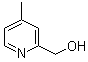 (4-甲基吡啶-2-基)甲醇分子结构 (CAS 42508-74-7)