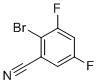 2-溴-3,5-二氟苯甲腈分子结构 (CAS 425379-37-9)