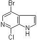 4-溴-7-氯-1H-吡咯并[2,3-c]吡啶分子结构 (CAS 425380-38-7)
