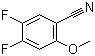 4,5-二氟-2-甲氧基苯甲腈分子结构 (CAS 425702-28-9)
