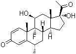 structure of CAS# 426-13-1, Fluoromethalone