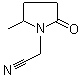 2-甲基-5-氧代-1-吡咯烷乙腈分子结构 (CAS 426818-01-1)