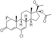 structure of CAS# 427-51-0, Cyproterone acetate