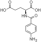 structure of CAS# 4271-30-1, N-(4-Aminobenzoyl)-L-glutamic acid