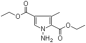 1-氨基-3-甲基-1H-吡咯-2,4-二羧酸二乙酯分子结构 (CAS 427878-69-1)