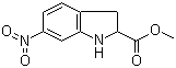 CAS # 428861-43-2, 2,3-Dihydro-6-nitro-1H-indole-2-carboxylic acid methyl ester