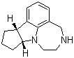 structure of CAS# 428868-32-0, (8aR,11aR)-9H-4,5,6,7,8a,10,11,11a-Octahydrocyclopenta[4,5]pyrrolo[3,2,1-jk][1,4]benzodiazepine
