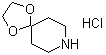 1,4-二氧杂-8-氮杂螺[4.5]癸烷盐酸盐分子结构 (CAS 42899-11-6)