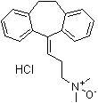 CAS # 4290-60-2, 3-(10,11-Dihydro-5H-dibenzo[a,d]cyclohepten-5-ylidene)-N,N-dimethyl-1-propanamine N-oxide hydrochloride, NSC 176555