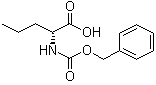 structure of CAS# 42918-89-8, N-Benzyloxycarbonyl-D-norvaline