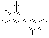 structure of CAS# 42933-96-0, 3-Chloro-3',5,5'-tri-tert-butyldiphenoquinon