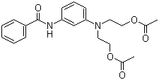 3-(N,N-二乙酰氧乙基)氨基苯甲酰苯胺分子结构 (CAS 43051-43-0)