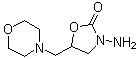 structure of CAS# 43056-63-9, 3-氨基-5-吗啉基甲基-2-恶唑烷酮