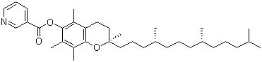 structure of CAS# 43119-47-7, 维生素 E 烟酸酯