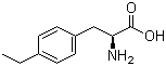 (S)-2-氨基-3-(4-乙基苯基)丙酸分子结构 (CAS 4313-70-6)