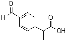 structure of CAS# 43153-07-7, 4-Formyl-alpha-methylbenzeneacetic acid