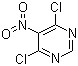 structure of CAS# 4316-93-2, 4,6-二氯-5-硝基嘧啶