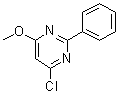 structure of CAS# 4319-72-6, 4-Chloro-6-methoxy-2-phenylpyrimidine