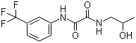 N-(2-羟丙基)-N'-[3-(三氟甲基)苯基]乙二酰胺分子结构 (CAS 433241-66-8)