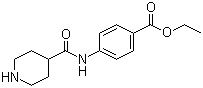 CAS 登录号：433712-61-9, 4-[(哌啶-4-羰基)氨基]苯甲酸乙酯