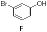 3-氟-5-溴苯酚分子结构 (CAS 433939-27-6)